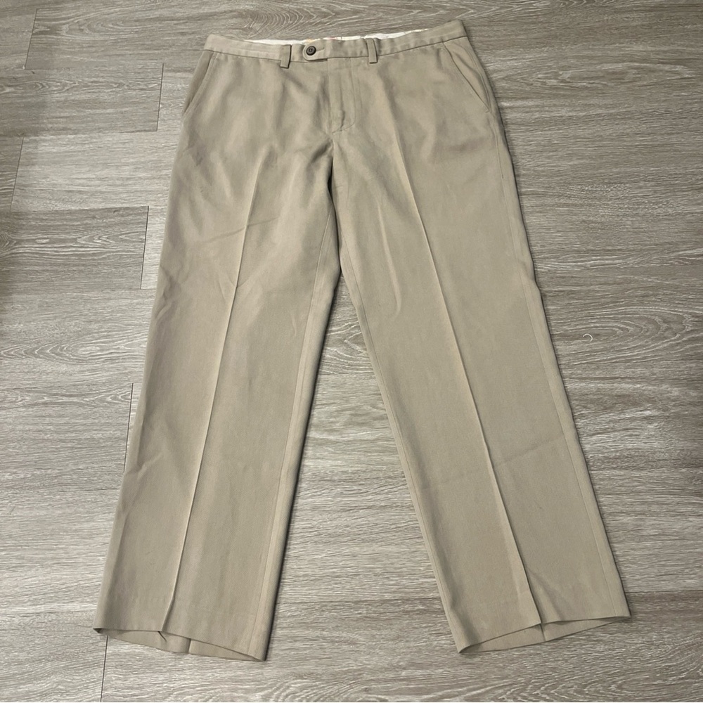 Tommy Bahama 33x30 Tan Silk Blend Chinos Havana Twill Dress Pants